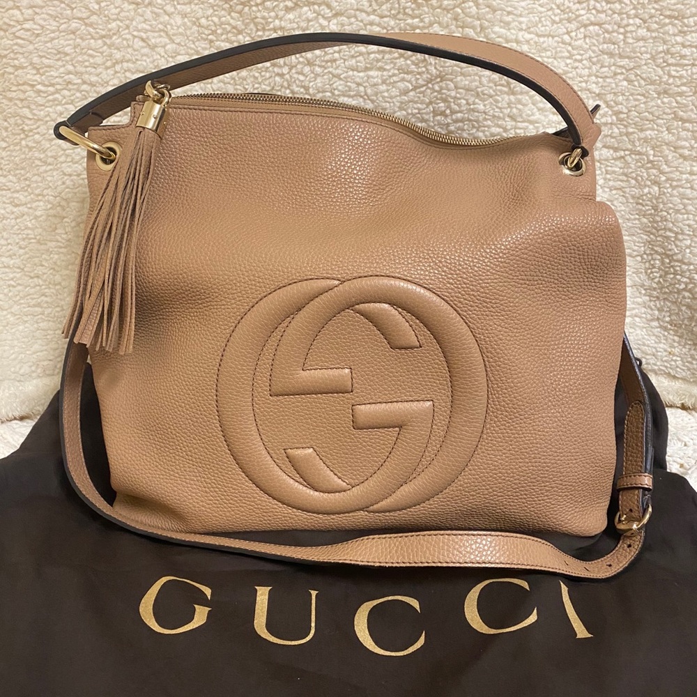 Gucci Camelia GG Soho Handbag